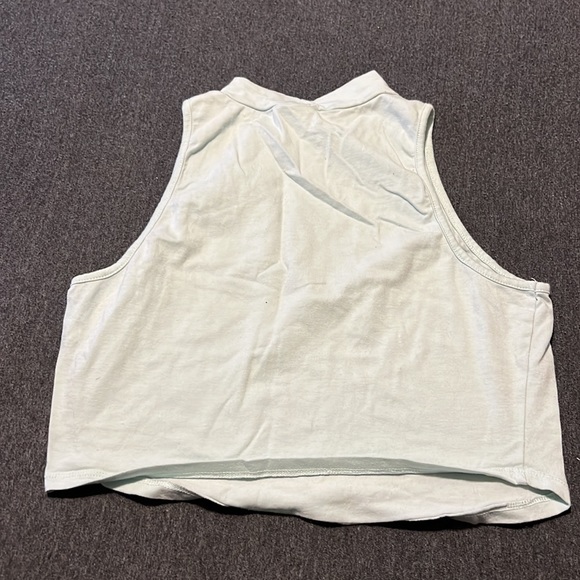 Teal crop top size large - Picture 7 of 8